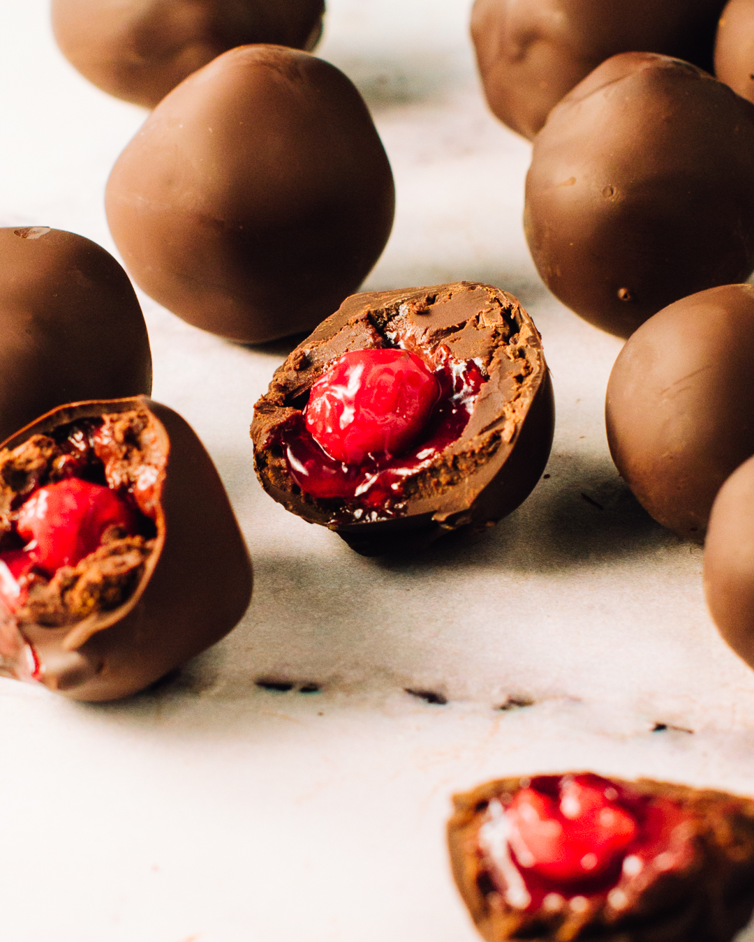 chocolate cherry truffles